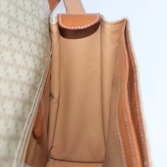 CELINE Macadam Canvas Shoulder Bag Beige Auth 84211 - Picture 12 of 16